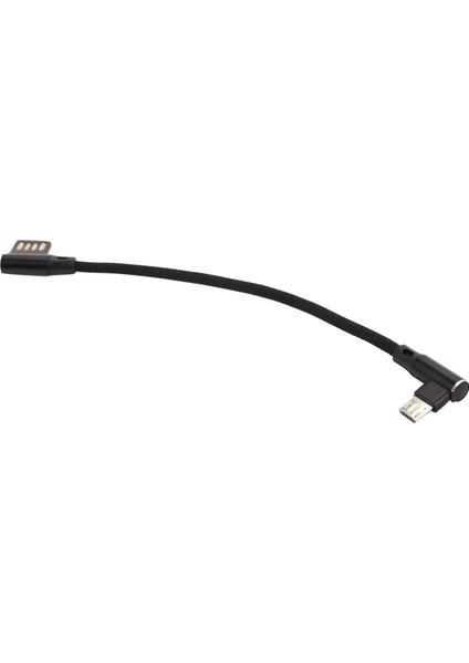 15CM Mikro USB 5pin Sağ Açıdan Sola Sağ Açı 90 Derece USB 2.0 Çift Dirsek Veri Şarj Kablosu Tablet ve Telefon Için V8 (Yurt Dışından)