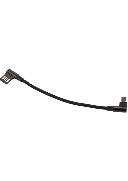 15CM Mikro USB 5pin Sağ Açıdan Sola Sağ Açı 90 Derece USB 2.0 Çift Dirsek Veri Şarj Kablosu Tablet ve Telefon Için V8 (Yurt Dışından)