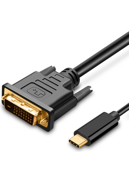 USB Tip C - DVI Kablosu USB Tip C - DVI 24+1 Adaptör 4K 30Hz (6ft/1.8m), 2017/2016 MacBook Pro Için Thunderbolt 3 Için (Yurt Dışından)