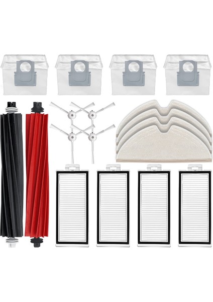 Roborock Q8 Max,q8 Max+,q5 Pro,q5 Pro+ Yedek Yedek Parça Aksesuarları Ana Fırça Hepa Filtre Paspas Bezi Toz Torbası (Yurt Dışından)