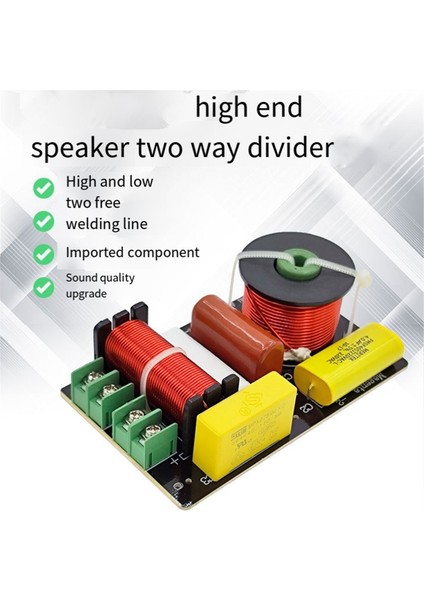 Aurelia Hoparlör Için 2 Yollu Crossover 200W Çok Fonksiyonlu Taşınabilir High-End Audio Adanmış Crossover, A (Yurt Dışından)