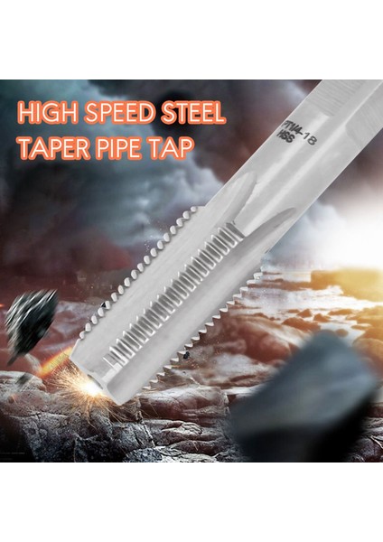 1 Adet 1/4 Inç - 18 Npt Yüksek Hız Çelik Konik Boru Musluk Metal Vida Konu Kesme Aleti Diş Açma El Aletleri (Yurt Dışından)