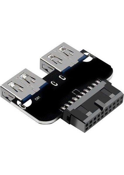 20PIN Çift Usb3.0 Adaptör Connverter Masaüstü Anakart 19 PIN/20P Başlık 2 Bağlantı Noktalı USB Dişi Konnektör, PH22 (Yurt Dışından) modelleri