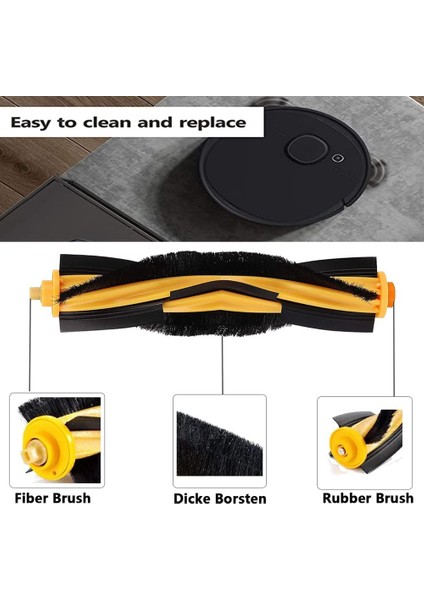 Ecovacs Deebot N8 T8 Için Aksesuarlar 1 Ana Fırça 4 Filtreler 6 Yan Fırçalar T8 N8 Ozmo 950 920 Yedek (Yurt Dışından) modelleri