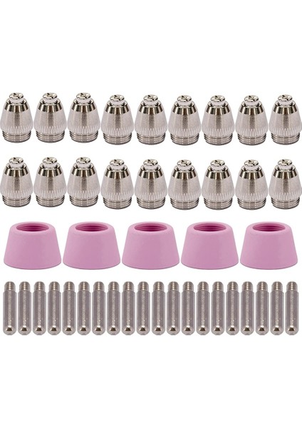45PK Plazma Kesici Torç Sarf Malzemeleri Elektrot Nozulları Bardak Seti Ag-60 Sg-55 Wsd-60 Fit Cut-60 Lgk-60 Plazma Kesici (Yurt Dışından)