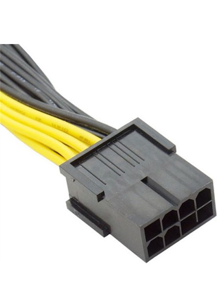 1 Adet Pcı-E 8pin Güç Kaynağı Splitter Kablo Adaptör Kablosu Gpu 8p Dişi Çift 6 + 2p Erkek Grafik Kartı Güç Kablosu (Yurt Dışından)