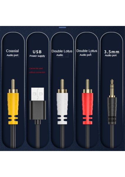 Dijitalden Analoga Dönüştürücü Dijital Optik Spdıf Toslink - Analog Stereo Ses Rca Ses Adaptörü, Optik Kablo ile (Yurt Dışından)