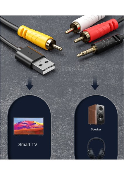 Dijitalden Analoga Dönüştürücü Dijital Optik Spdıf Toslink - Analog Stereo Ses Rca Ses Adaptörü, Optik Kablo ile (Yurt Dışından)