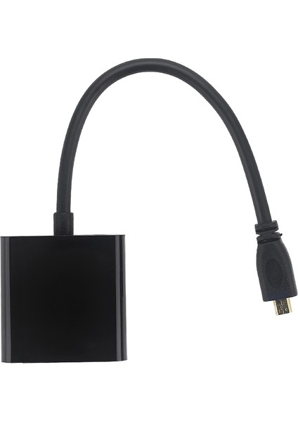 Mikro-Hdmı - VGA Adaptör Kablosu 1080 P Video Dönüştürücü Ses Jakı ile Xbox Kamera Raspberry Pi 4 Için USB Güç Kablosu (Yurt Dışından)