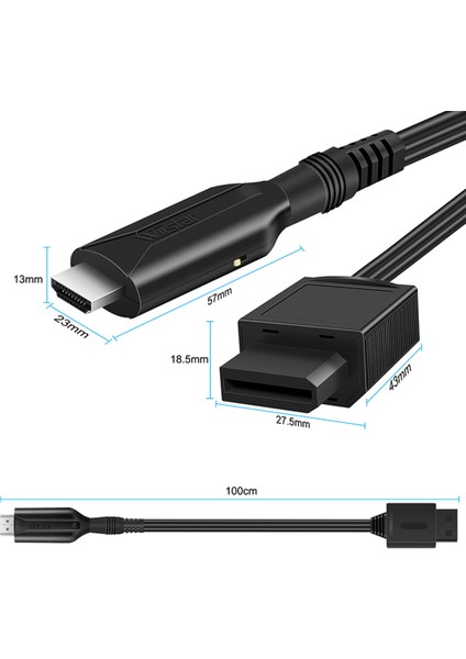 Wııstar Wıı - HDMI Uyumlu Dönüştürücü Kablo Wii 2 Hdtv Monitör Ekranı Için HDMI Uyumlu Wii - HDMI Uyumlu Adaptör (Yurt Dışından)