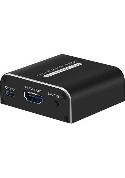 SW034 Switcher HDMI Uyumlu 2.1 2 In 1 Out 8K@60Hz 4K@120Hz Anahtar Adaptörü Desteği Hdr Için Ps4 Ps5 Dizüstü Pc Tv (Yurt Dışından)