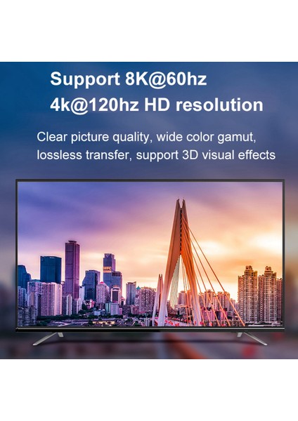 SW034 Switcher HDMI Uyumlu 2.1 2 In 1 Out 8K@60Hz 4K@120Hz Anahtar Adaptörü Desteği Hdr Için Ps4 Ps5 Dizüstü Pc Tv (Yurt Dışından)