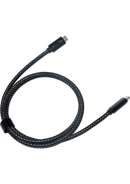 Thunderbolt 4 Kablosu Için Usb4 40 Gbps USB Tip C'den Tip C'ye Pd 100 W 8 K Kablo Macbook Için Veri Aktarımı Usb-C Kablosu, 1 M (Yurt Dışından)