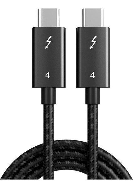 Thunderbolt 4 Kablosu Için Usb4 40 Gbps USB Tip C'den Tip C'ye Pd 100 W 8 K Kablo Macbook Için Veri Aktarımı Usb-C Kablosu, 1 M (Yurt Dışından)
