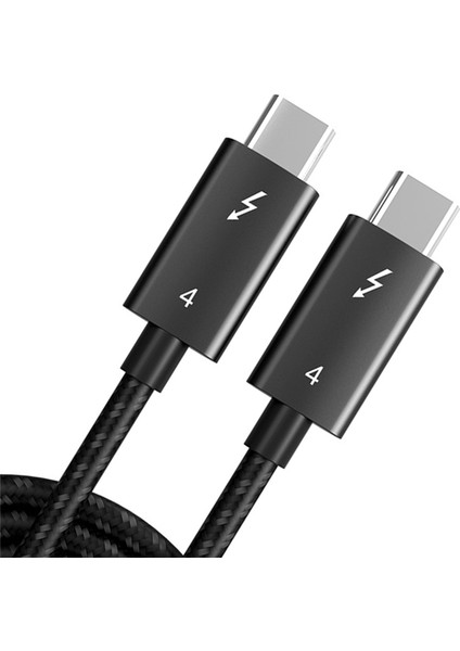 Thunderbolt 4 Kablosu Için Usb4 40 Gbps USB Tip C'den Tip C'ye Pd 100 W 8 K Kablo Macbook Için Veri Aktarımı Usb-C Kablosu, 1 M (Yurt Dışından)