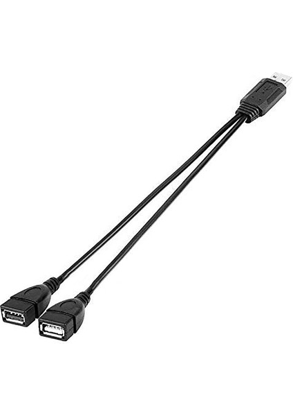 USB Ayırıcı Kablo, USB 2.0 A Erkek - Çift USB Dişi Jak Y Ayırıcı Şarj Kablosu (Yurt Dışından)