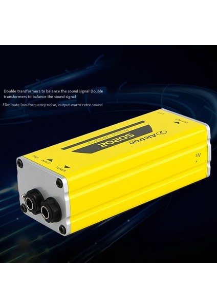 Alctron SD202 Pasif Dı Kutusu Empedans Dönüşümü Dı Box Elektro Gitar Doğrudan Bağlantı Kutusu Etkisi (Yurt Dışından)