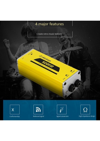 Alctron SD202 Pasif Dı Kutusu Empedans Dönüşümü Dı Box Elektro Gitar Doğrudan Bağlantı Kutusu Etkisi (Yurt Dışından)