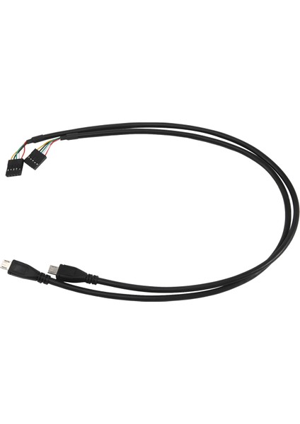 (2'li Paket) 50 cm 5 Pin Anakart Dişi Başlık - Mikro USB Erkek Adaptör Dupont Uzatma Kablosu (5pin/mikro Usb) (Yurt Dışından)