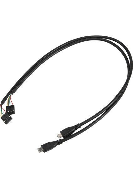 (2'li Paket) 50 cm 5 Pin Anakart Dişi Başlık - Mikro USB Erkek Adaptör Dupont Uzatma Kablosu (5pin/mikro Usb) (Yurt Dışından)