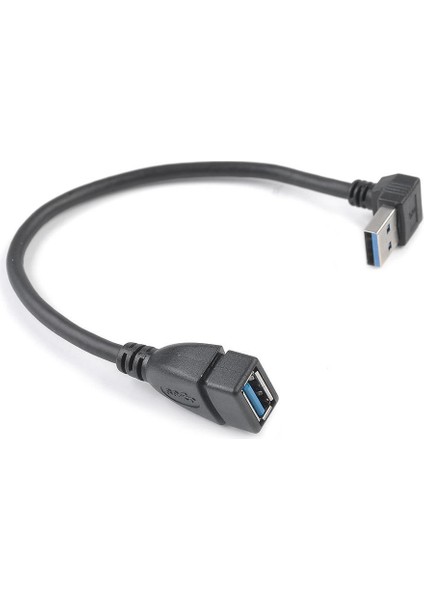 USB 3.0 Açı 90 Derece Uzatma Kablosu Erkek - Dişi Adaptör Kablosu Verileri (Yurt Dışından)