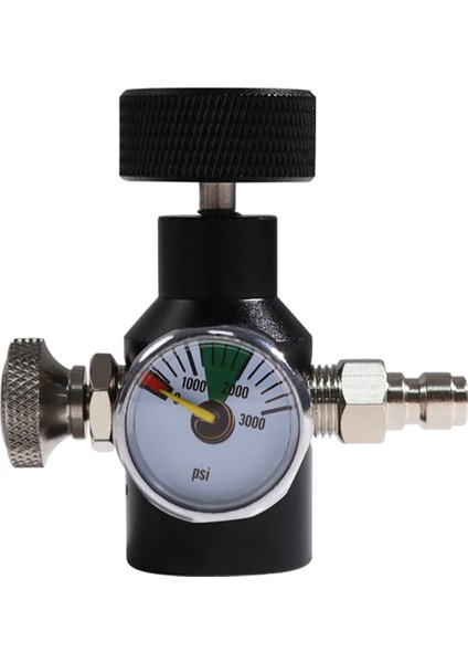 Co2 Tankı Silindir Adaptör Konnektör Kiti, TR21-4 Dişli Co2 Soda Silindir Dolum Adaptörü, 3000PSI Basınç Göstergesi Siyah (Yurt Dışından)