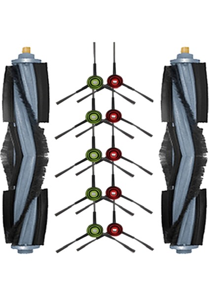 Ecovacs Deebot T10 Elektrikli Süpürge Için 12 Adet Yedek Yedek Parça Zemin Temizleme Için Yıkanabilir Ana Yan Fırçalar (Yurt Dışından)