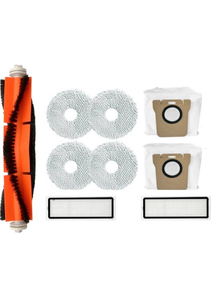 9 Adet Yedek Aksesuarlar Xiaomi Mijia B101CN Robotlu Süpürge Hepa Filtre Paspas Bezi Ana Fırça Toz Torbası (Yurt Dışından)