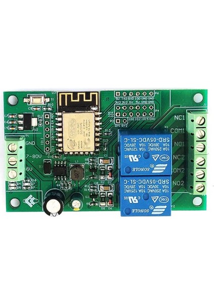 ESP8266 ESP-12F Wifi Röle Modülü 2 Kanal 5 V/8-80 V Ağ Röle Anahtarı Arduino Ide Akıllı Ev App Uzaktan Kumanda Için (Yurt Dışından)