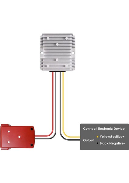 Adım Aşağı Dc Gerilim Dönüştürücü 18 V To 12 V Pil Dock Güç 180 W Invertör, Konektör Dıy Adaptörü Otomatik Buck Boost (Yurt Dışından)