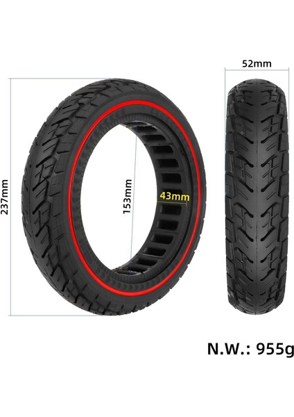 10 Inç Elektrikli Scooter Katı Lastik ULIP10X2.125 Ücretsiz Şişme Dokuz F20F30F40 Evrensel Lastik (Yurt Dışından) fiyatları