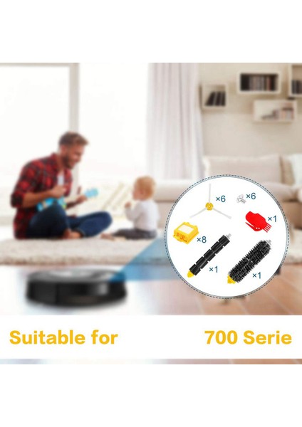 Yedek Parçalar Ana Fırça Yan Fırça Hepa Filtre Irobot Roomba 700 Serisi 770 780 Robotlu Süpürge Aksesuarları (Yurt Dışından) modelleri