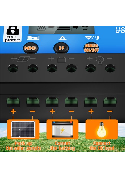 Karavan Tekne Rv Için 100A Denetleyicili 180W Güneş Paneli Kiti 12V Pil Şarj Cihazı (Yurt Dışından)