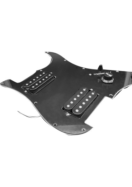 St Sq Elektro Gitar Yüklü Kablolu Scratchplate Gitar Pickguard Elektro Gitar Pickguard Pickup Montaj Siyah (Yurt Dışından)
