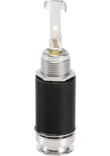 1/4 Inç 6.35MM Akustik Elektro Gitar Bas Çıkışı Jakı Kayışı Düğmesi Endpin Priz Stereo Silindir (Yurt Dışından)