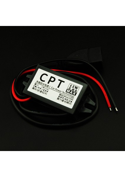 Dc 7-22V Ila 5V 3A USB Dişi Adım Aşağı Dönüştürücü Regülatörü Aşırı Yük Aşırı Düşük Voltaj Koruması ile Araba Için Su Geçirmez (Yurt Dışından)