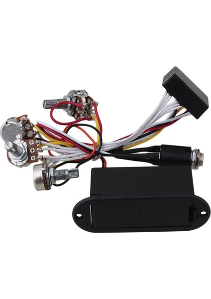2 Bant Aktif Bas Gitar Eq Ekolayzır Preamp Devresi Pikap Siyah (Yurt Dışından)