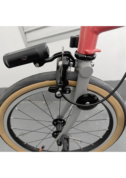 Bisiklet Ön Işık Braketi Brompton Katlanır Bisiklet Yol Katlanır Bisiklet Kamera Gopro Işık Tutucu Tabanı Siyah (Yurt Dışından)