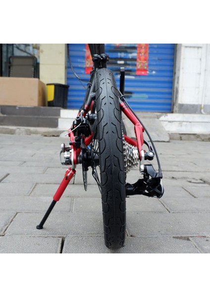 Katlanır Bisiklet Kickstand K3 Dahon 412 Yan Braket Ultra Hafif Alüminyum Alaşımlı Park Braketi Kırmızı (Yurt Dışından)