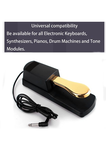 Klavye Mıdı Klavye Synthesizer ve Piyano Için Dayanıklı Evrensel Sustain Pedalı Kaymaz Pedal (Yurt Dışından) fırsatları