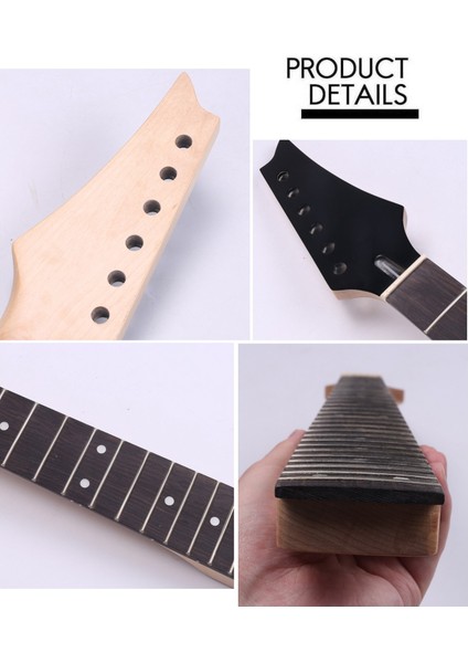 24 Perde Yeni Yedek Akçaağaç Boyun Gül Ağacı Elektro Gitar Siyah Klavye Klavye (Yurt Dışından)