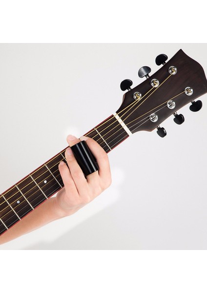 1 Adet Gitar Slayt Siyah Paslanmaz Çelik Parmak Knuck (Yurt Dışından)