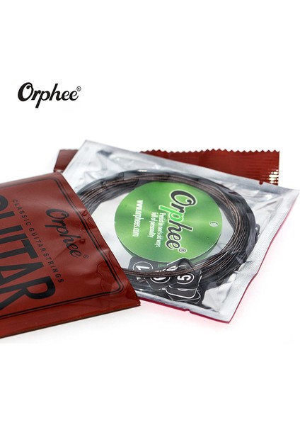 Orphee 6 Adet/takım NX35-C Tam Set Siyah Naylon Klasik Gitar Telleri Sert Gerilim 0.028 - 0.045 Inç (Yurt Dışından)