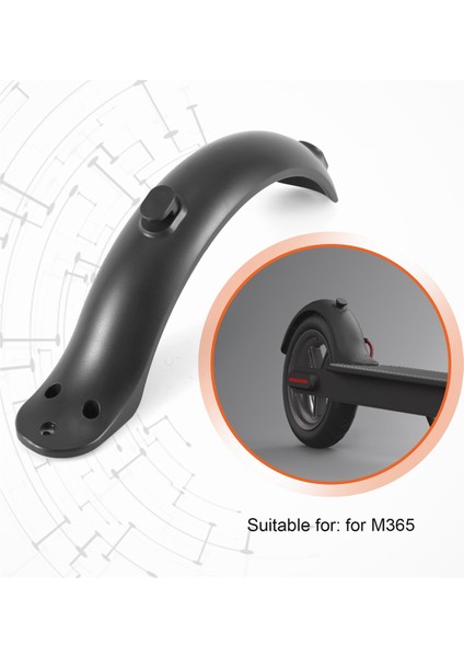 8 Adet Arka Tekerlek Çamurluk Çamurluk Koruma Xiaomi Mijia M365 Elektrikli Scooter Kaykay (Yurt Dışından)