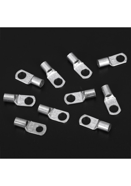 10 Adet Bakır Boru 16MM x 8mm Pabuç Pil Başlangıç Kablosu Kaynak Sıkma Terminal Halkası (Yurt Dışından)