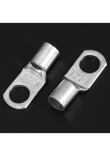 10 Adet Bakır Boru 16MM x 8mm Pabuç Pil Başlangıç Kablosu Kaynak Sıkma Terminal Halkası (Yurt Dışından)
