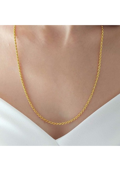 14 Ayar Altın Halat Zincir 60 Cm 4.80 Gram 2.5mm