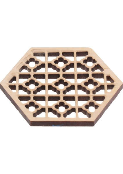 Ahşap Altıgen Kabartmalı Erhu Ses Penceresi Erhu Aksesuarı (Yurt Dışından)