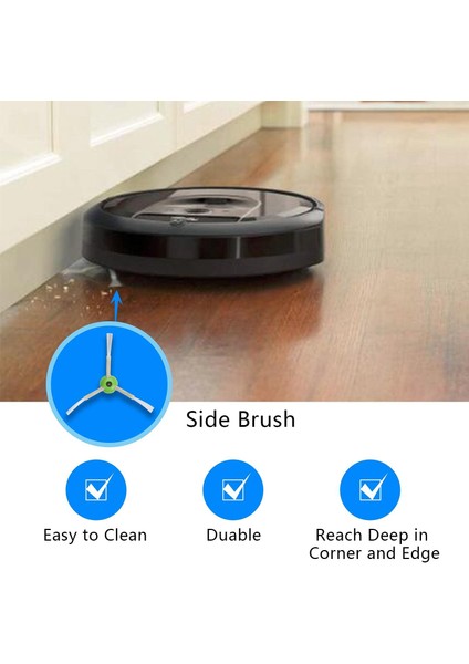 Irobot Roomba I ve J Serisi I1+ I4 I7 I7+ I3 I3+ I6+ I8 J7 Plus Elektrikli Süpürge Aksesuarları Için Yedek Parça Kiti (Yurt Dışından) modelleri