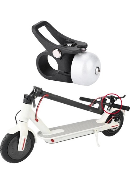 Elektrikli Scooter Zili Katlanır Kanca Kiti ile M365 Korna Zili Elektrikli Scooter Aksesuarları Scooter Bileşenleri (Yurt Dışından)